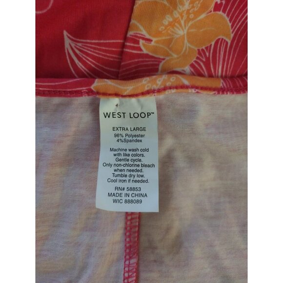 West Loop Sleeveless Floral Dress Size XL Polyester and Elastane. - Picture 3 of 6